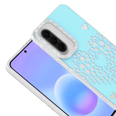 Galaxy S25 FE Kılıf Damla Taşlı Zore Rivas Sert PC Kapak - 4