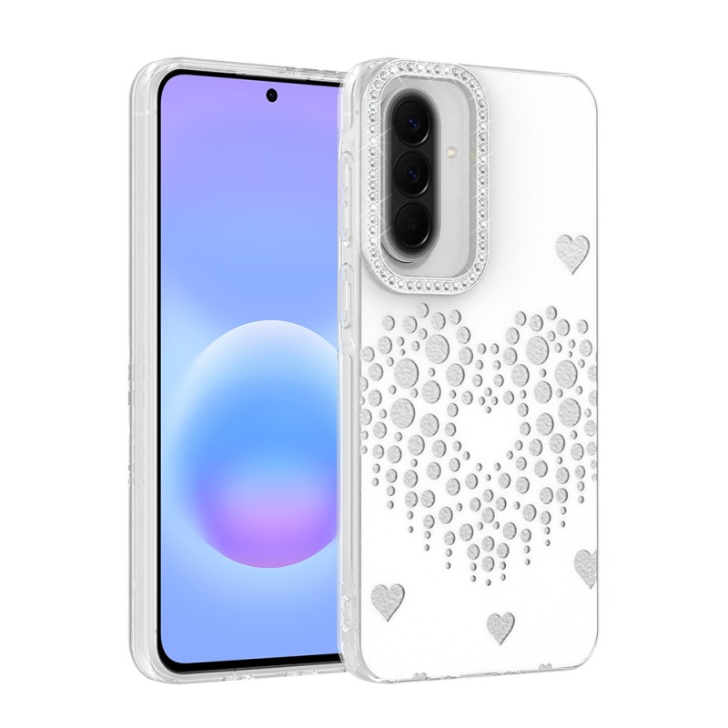 Galaxy S25 FE Kılıf Damla Taşlı Zore Rivas Sert PC Kapak - 3