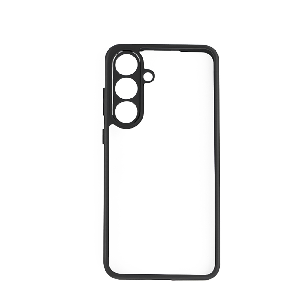 Galaxy S25 FE Kılıf Kamera Korumalı Şeffaf Arka Yüzey Zore New Roll Kapak - Siyah