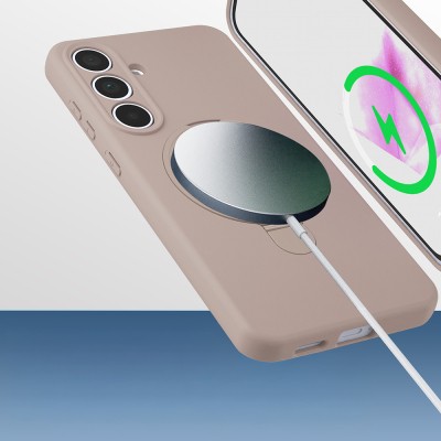 Galaxy S25 FE Kılıf M-safe Şarj Özellikli Standlı Zore Samara Kapak - 8