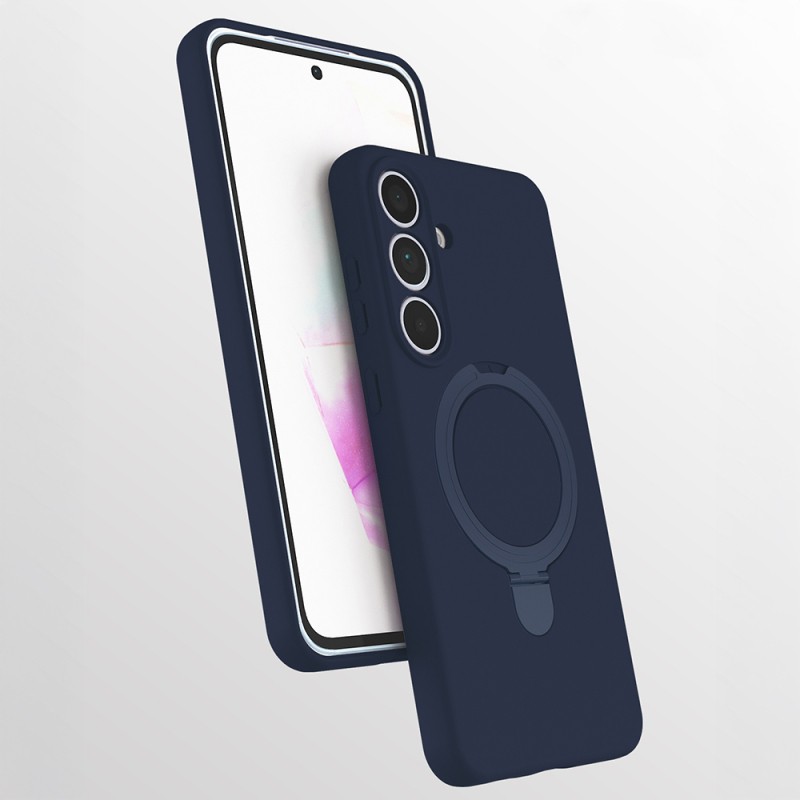 Galaxy S25 FE Kılıf M-safe Şarj Özellikli Standlı Zore Samara Kapak - 2