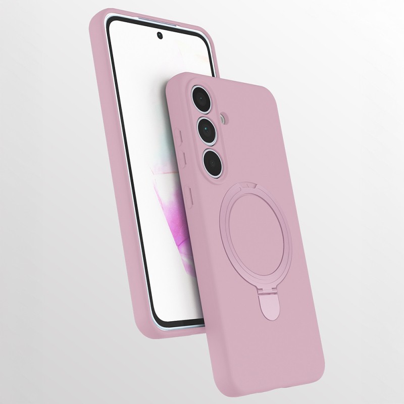 Galaxy S25 FE Kılıf M-safe Şarj Özellikli Standlı Zore Samara Kapak - 3