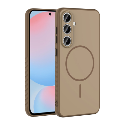 Galaxy S25 FE Kılıf M-safe Şarj Özellikli Zore Tea Kapak - Zore