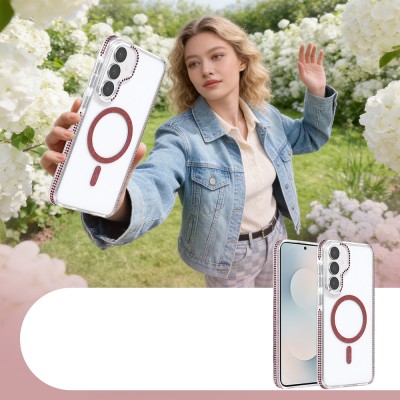 Galaxy S25 FE Kılıf M-safe Şarj Özellikli Zore Tera Silikon Kapak - 7