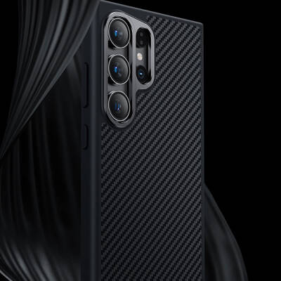 Galaxy S25 Kılıf Karbon Fiber M-safe Şarj Özellikli Benks Hybrid ArmorPro 600D Kevlar Kapak - 9