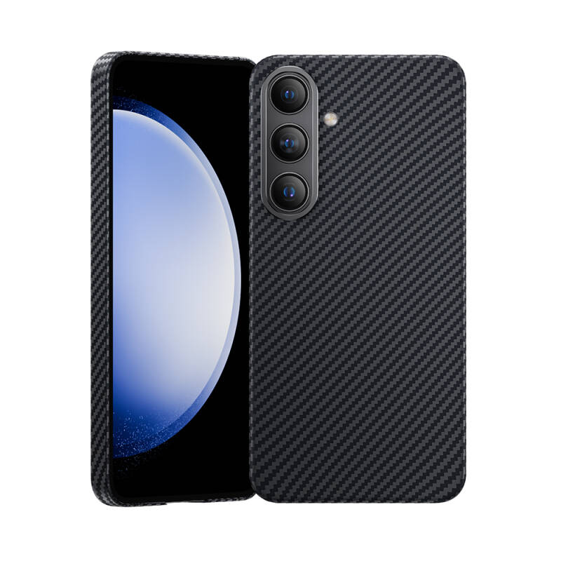 Galaxy S25 Kılıf M-safe Özellikli Karbon Fiber Benks Essential ArmorAir 600D Kevlar Kapak - 1