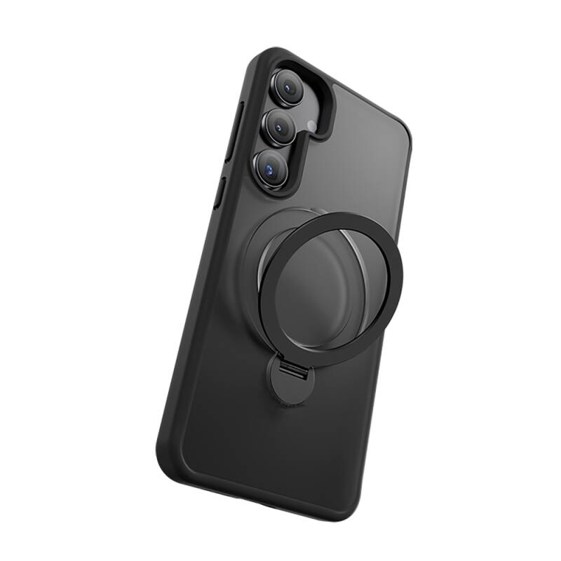 Galaxy S25 Kılıf M-safe Şarj Özellikli Benks Standlı Mist Protective Kapak - 9