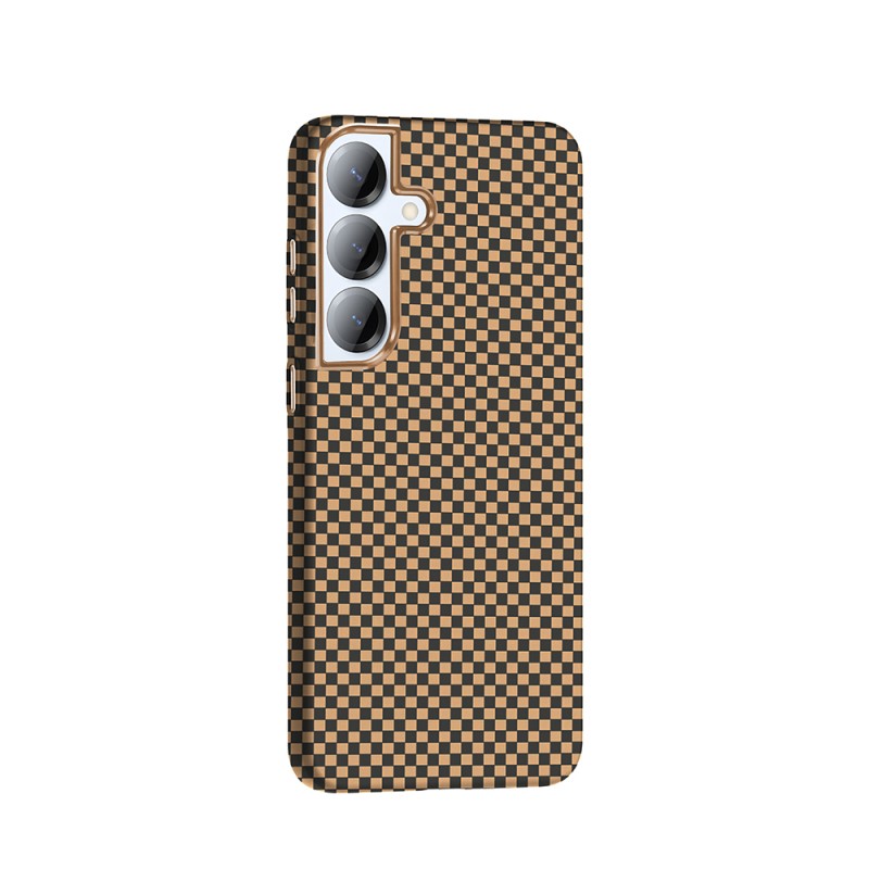 Galaxy S25 Kılıf M-safe Şarj Özellikli Karbon Fiber Görünümlü Zore Gros Kapak - 10
