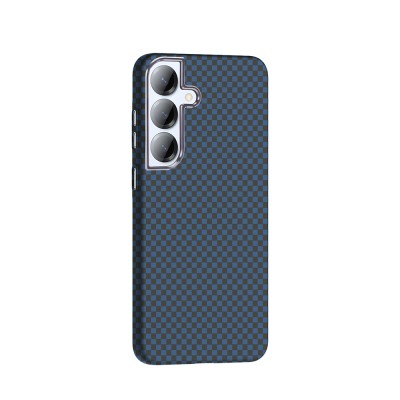 Galaxy S25 Kılıf M-safe Şarj Özellikli Karbon Fiber Görünümlü Zore Gros Kapak - 16