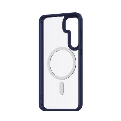 Galaxy S25 Kılıf M-safe Şarj Özellikli Şeffaf Arka Yüzey Benks MagClap TPU Çerçeve Kapak - 12