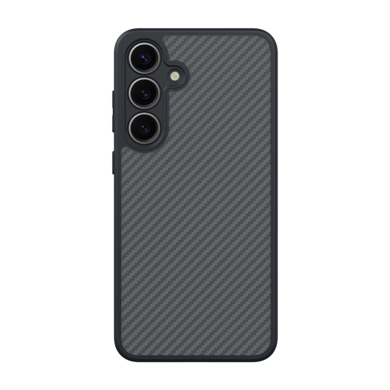 Galaxy S25 Kılıf M-safe Şarj Özellikli Karbon Fiber Tasarımlı Zore Elnino Kapak - 4