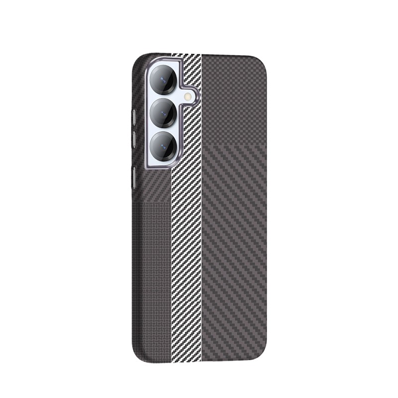 Galaxy S25 Plus Case M-safe Charging Feature Carbon Fiber Look Zore Gros Cover - 16