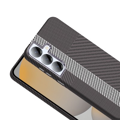 Galaxy S25 Plus Case M-safe Charging Feature Carbon Fiber Look Zore Gros Cover - 17