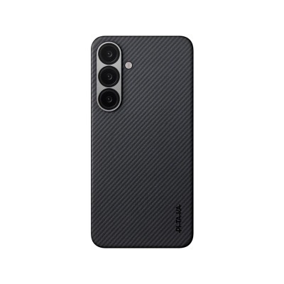 Galaxy S25 Plus Case Magsafe Charging Feature 600D Aramid Fiber Pitaka Ultra-Slim Classic Series Black-Grey Twill Cover - 2