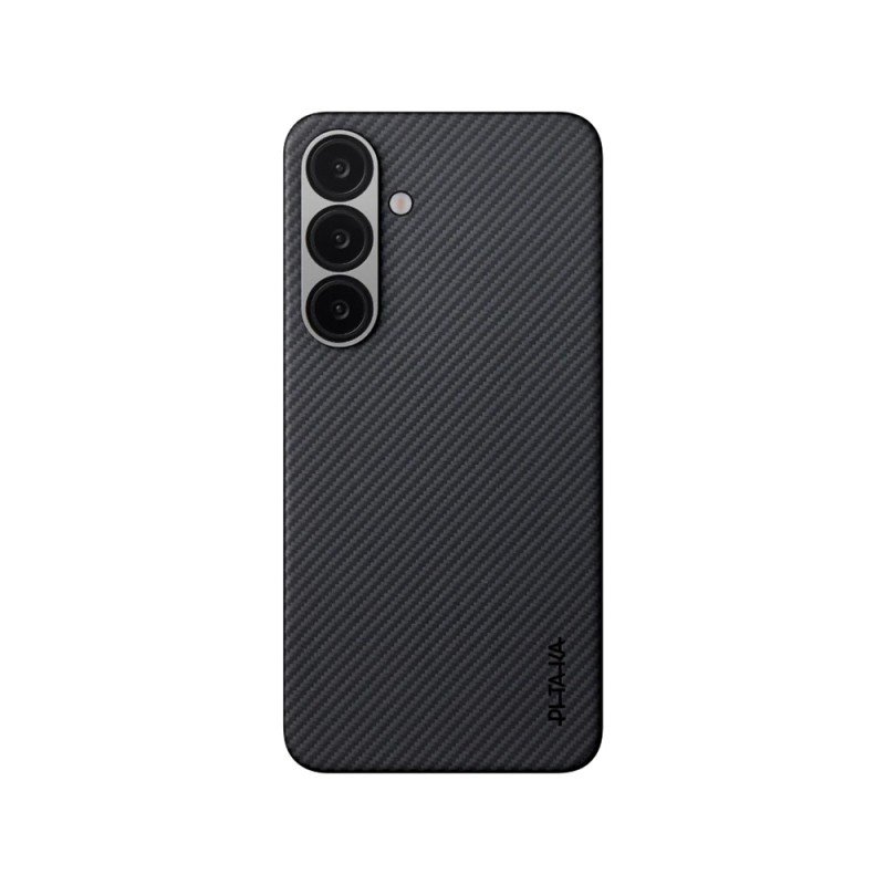 Galaxy S25 Plus Case Magsafe Charging Feature 600D Aramid Fiber Pitaka Ultra-Slim Classic Series Black-Grey Twill Cover - 2