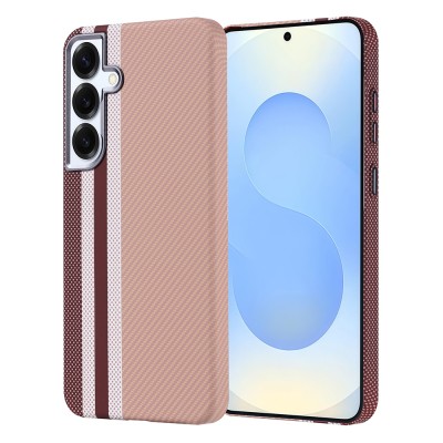 Galaxy S25 Plus Case Magsafe Charging Feature Carbon Fiber Look Zore Nekst Cover - 4