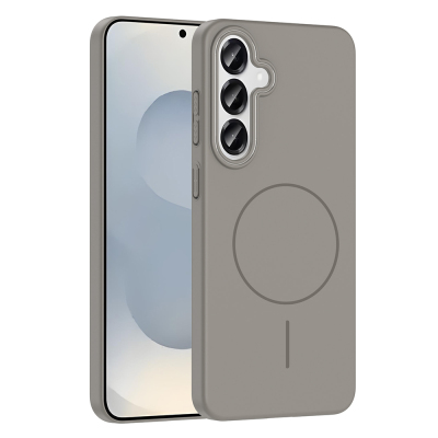 Galaxy S25 Plus Case Magsafe Charging Featured Zore Ruby Hard Cover - Zore