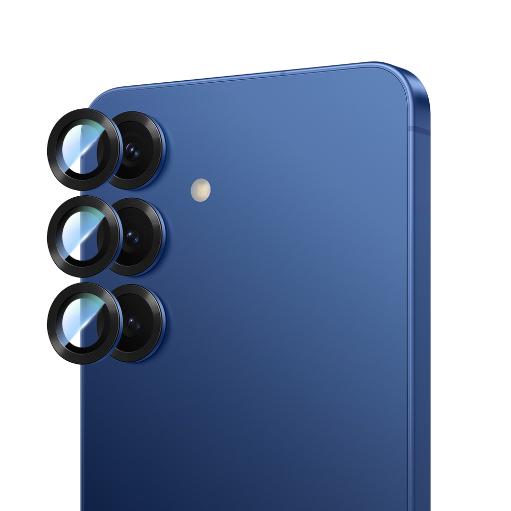 Galaxy S25 Plus CaseWorld Alloy Serisi Oleofobik Anti Reflective Kamera Lens Koruyucu - Mavi
