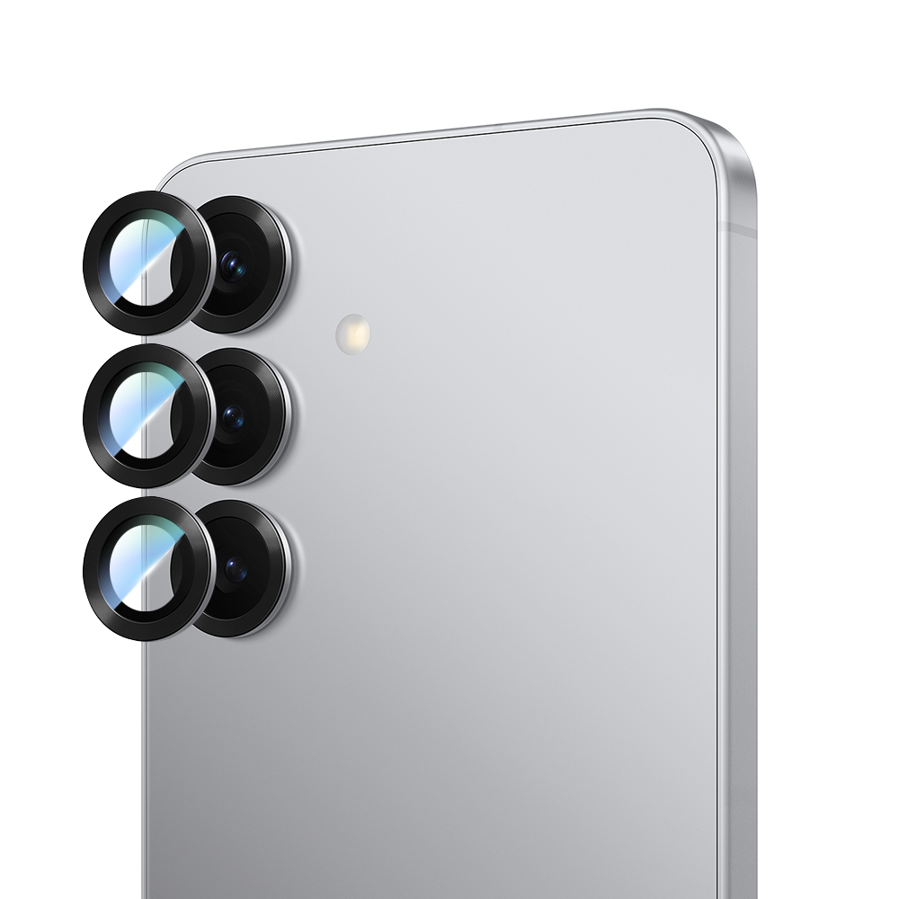 Galaxy S25 Plus CaseWorld Alloy Serisi Oleofobik Anti Reflective Kamera Lens Koruyucu - Gümüş