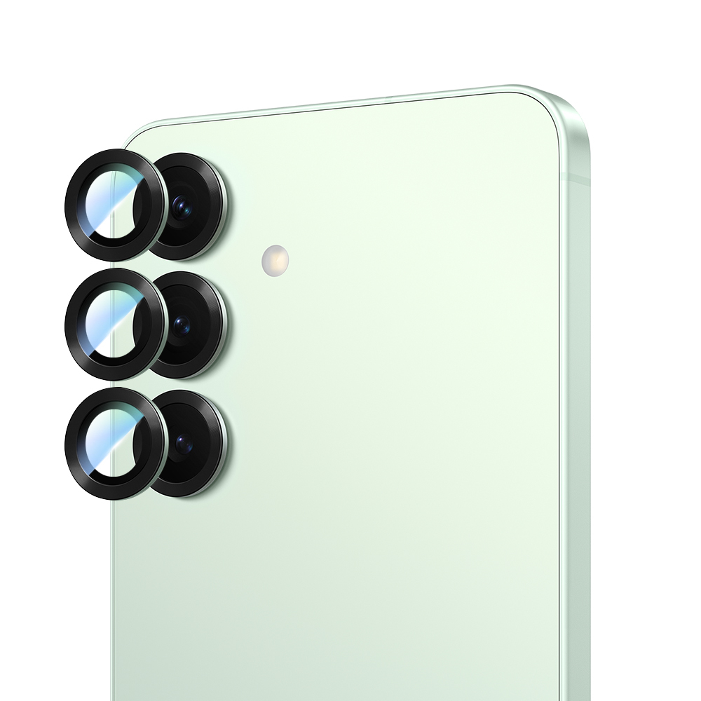 Galaxy S25 Plus CaseWorld Alloy Serisi Oleofobik Anti Reflective Kamera Lens Koruyucu - Yeşil