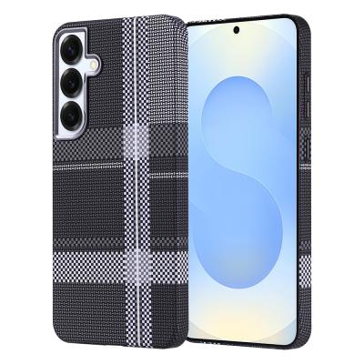 Galaxy S25 Plus Kılıf M-safe Şarj Özellikli Karbon Fiber Görünümlü Zore Nekst Kapak - Zore