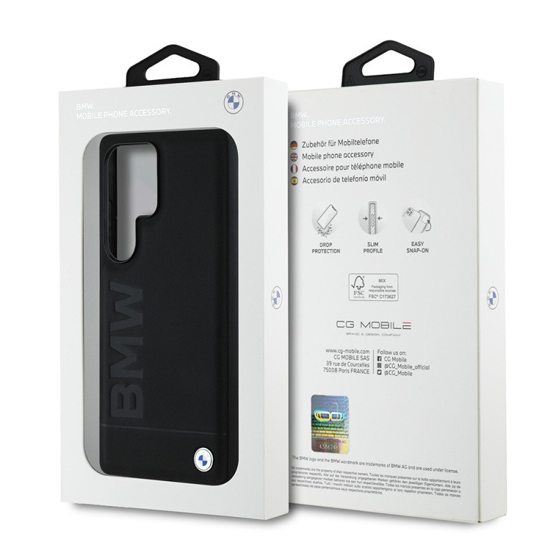 Galaxy S25 Ultra Case BMW Original Licensed Magsafe Charging Feature Hot Stamp Logo Leather Cover - 9