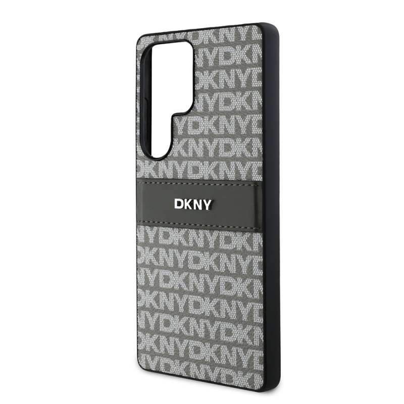 Galaxy S25 Ultra Case DKNY Original Licensed Card Holder 3D Written Repeat Texture Pattern Cover - 8