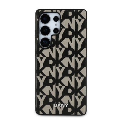 Galaxy S25 Ultra Case DKNY Original Licensed M-safe Charging Feature 3D Printed Grid Pattern Cover - 4