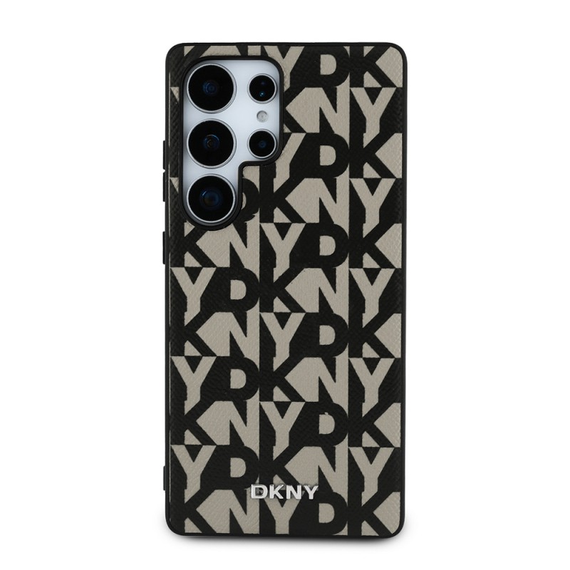 Galaxy S25 Ultra Case DKNY Original Licensed M-safe Charging Feature 3D Printed Grid Pattern Cover - 4