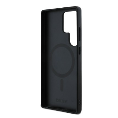 Galaxy S25 Ultra Case DKNY Original Licensed M-safe Charging Feature 3D Printed Grid Pattern Cover - 7