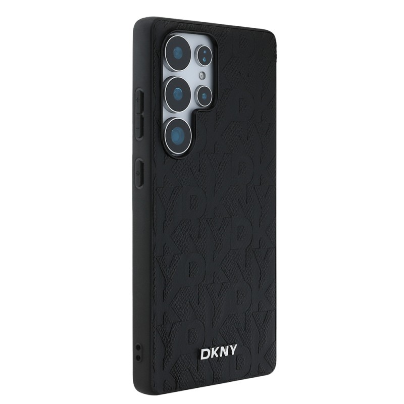 Galaxy S25 Ultra Case DKNY Original Licensed Magnetic PU Leather Grid Pattern Cover - 6