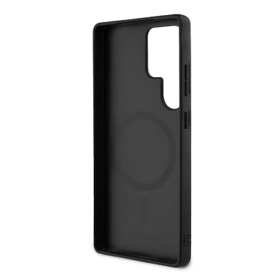 Galaxy S25 Ultra Case DKNY Original Licensed Magnetic PU Leather Grid Pattern Cover - 16
