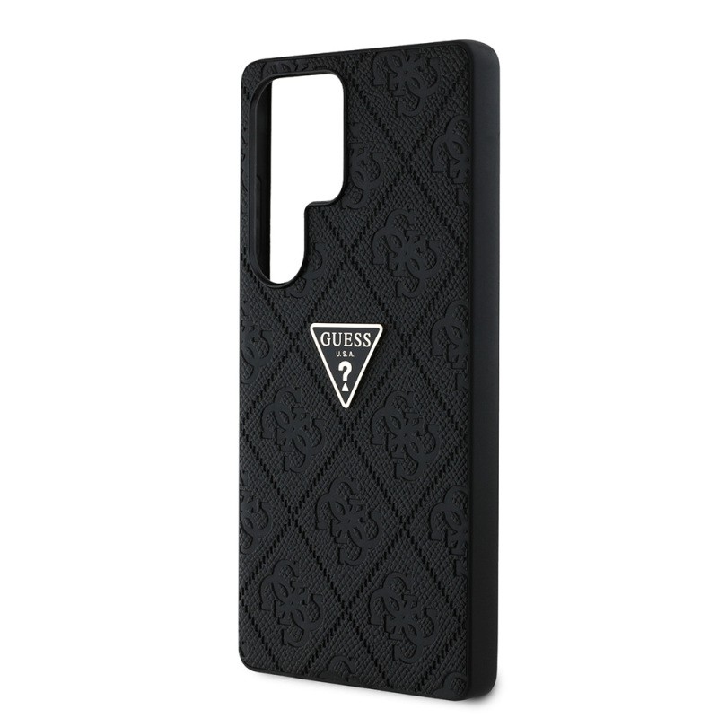 Galaxy S25 Ultra Case Guess Original Licensed 4G Patterned Hot Stamped Triangle Logo Cover - 6