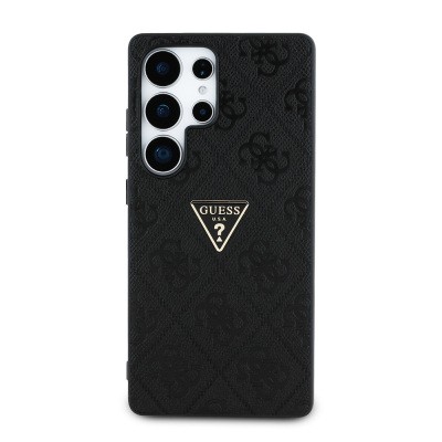 Galaxy S25 Ultra Case Guess Original Licensed 4G Patterned Hot Stamped Triangle Logo Cover - 2