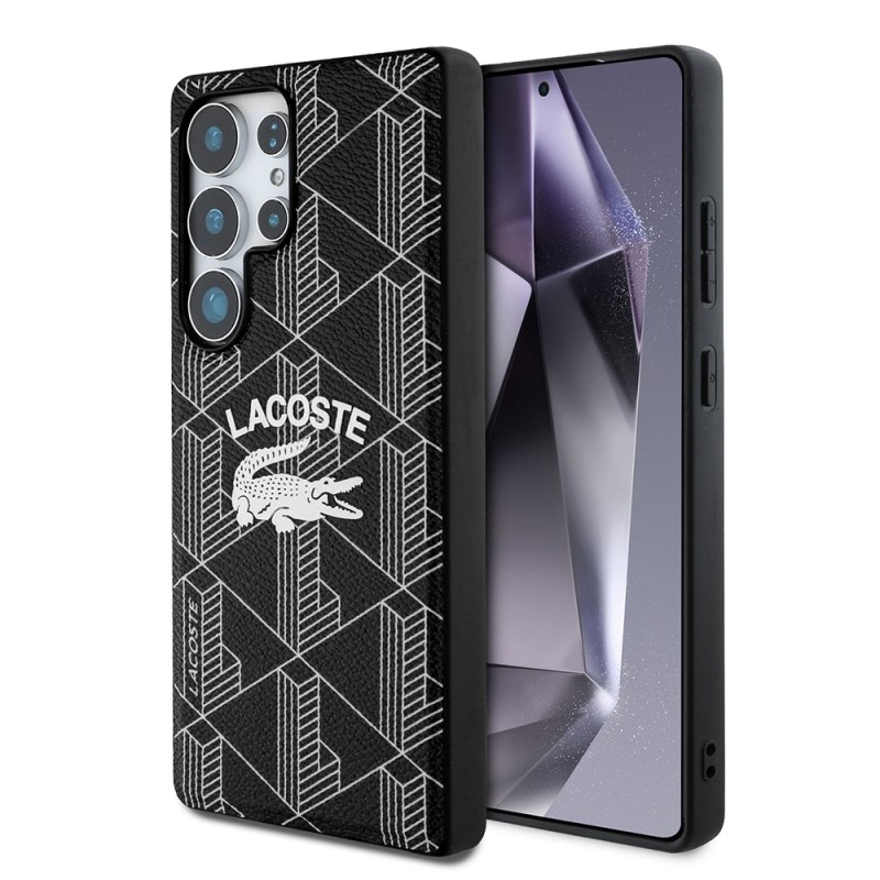 Galaxy S25 Ultra Case Lacoste Original Licensed Magsafe Charging Mono Vintage Logo Cover - 9