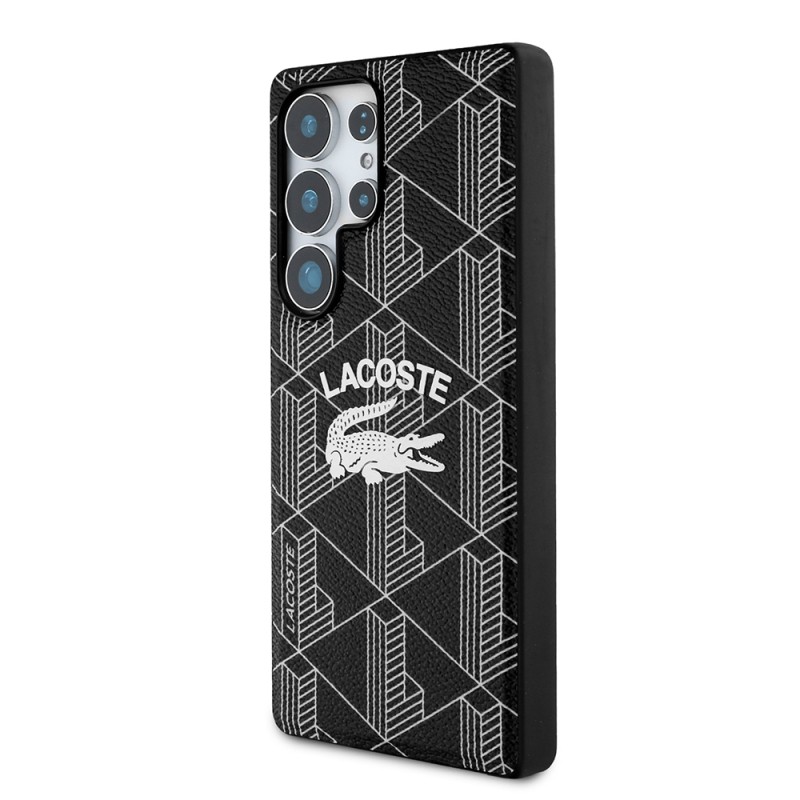 Galaxy S25 Ultra Case Lacoste Original Licensed Magsafe Charging Mono Vintage Logo Cover - 4