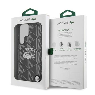 Galaxy S25 Ultra Case Lacoste Original Licensed Magsafe Charging Mono Vintage Logo Cover - 10