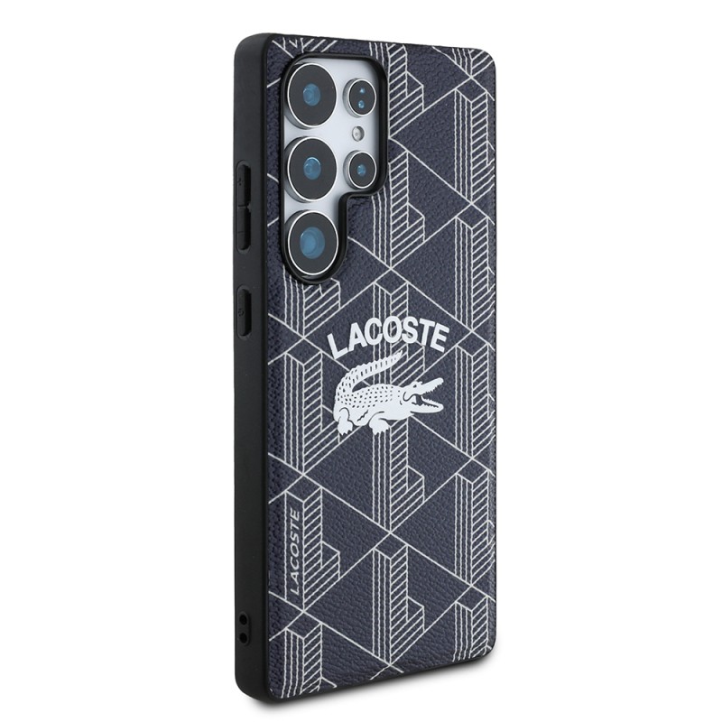 Galaxy S25 Ultra Case Lacoste Original Licensed Magsafe Charging Mono Vintage Logo Cover - 12