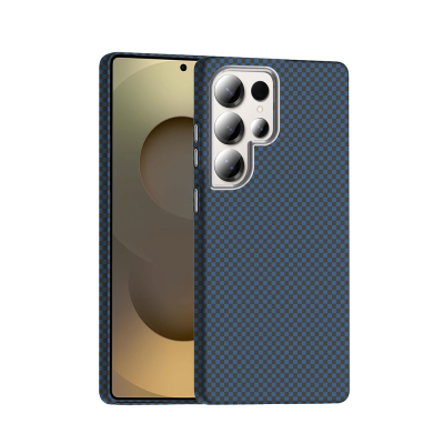 Galaxy S25 Ultra Case M-safe Charging Feature Carbon Fiber Look Zore Gros Cover - Zore