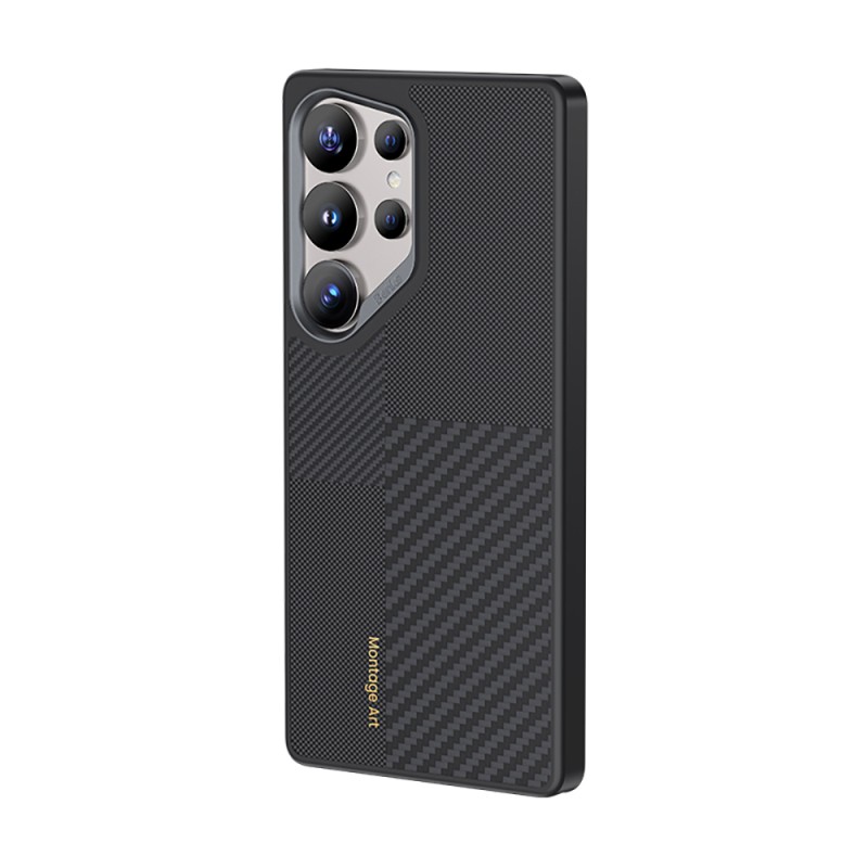 Galaxy S25 Ultra Case Magsafe Charging Carbon Fiber Benks Montage Hybrid ArmorPro Kevlar Cover - 3