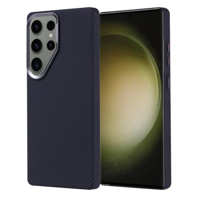 Galaxy S25 Ultra Case Magsafe Charging Feature Carbon Fiber Look Zore Nekst Cover - 2