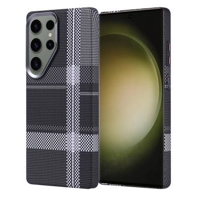 Galaxy S25 Ultra Case Magsafe Charging Feature Carbon Fiber Look Zore Nekst Cover - 4