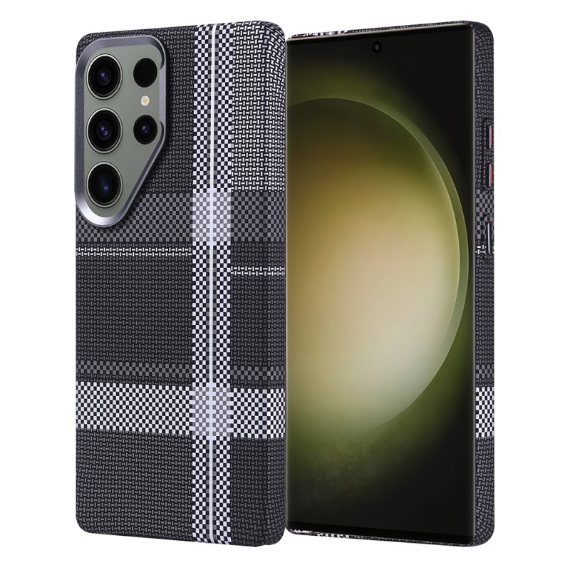 Galaxy S25 Ultra Case Magsafe Charging Feature Carbon Fiber Look Zore Nekst Cover - 4