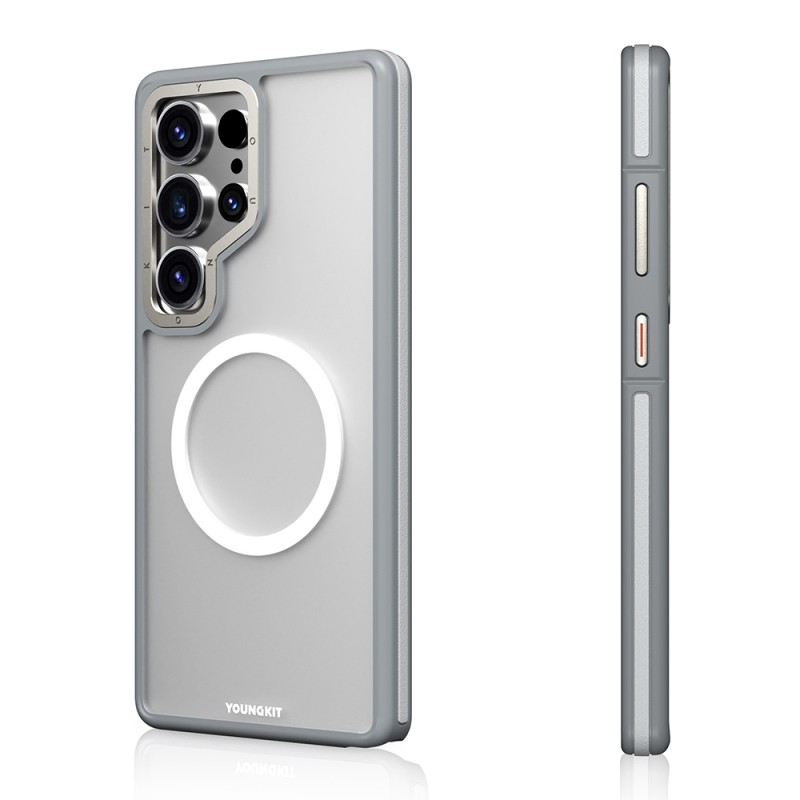 Galaxy S25 Ultra Case Magsafe Charging Feature Youngkit Rock Sand Series Cover  - 4