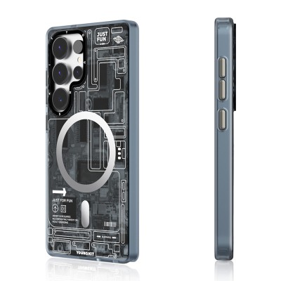 Galaxy S25 Ultra Case Magsafe Charging Feature YoungKit Technology Series Cover - 4