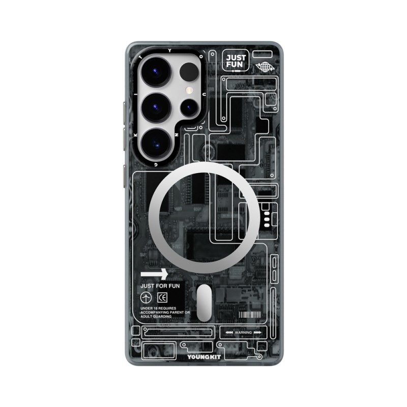 Galaxy S25 Ultra Case Magsafe Charging Feature YoungKit Technology Series Cover - 3