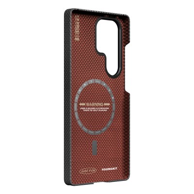 Galaxy S25 Ultra Case Magsafe Charging Featured Aramid Fiber Youngkit 1500D Extreme Wing Series Cover - 8