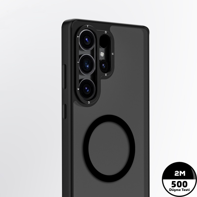 Galaxy S25 Ultra Case Magsafe Charging Featured Glass Back Surface TPU Youngkit Gemstone Series Cover - 12