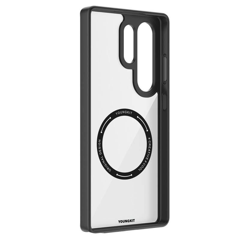 Galaxy S25 Ultra Case Magsafe Charging Featured Glass Back Surface TPU Youngkit Gemstone Series Cover - 18
