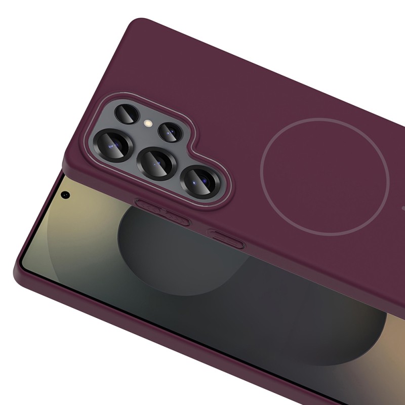 Galaxy S25 Ultra Case Magsafe Charging Featured Zore Ruby Hard Cover - 15